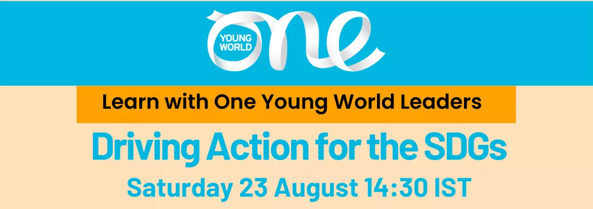 Image of Event on Dirivng Action for the SDGs with Headshots of all five speakers